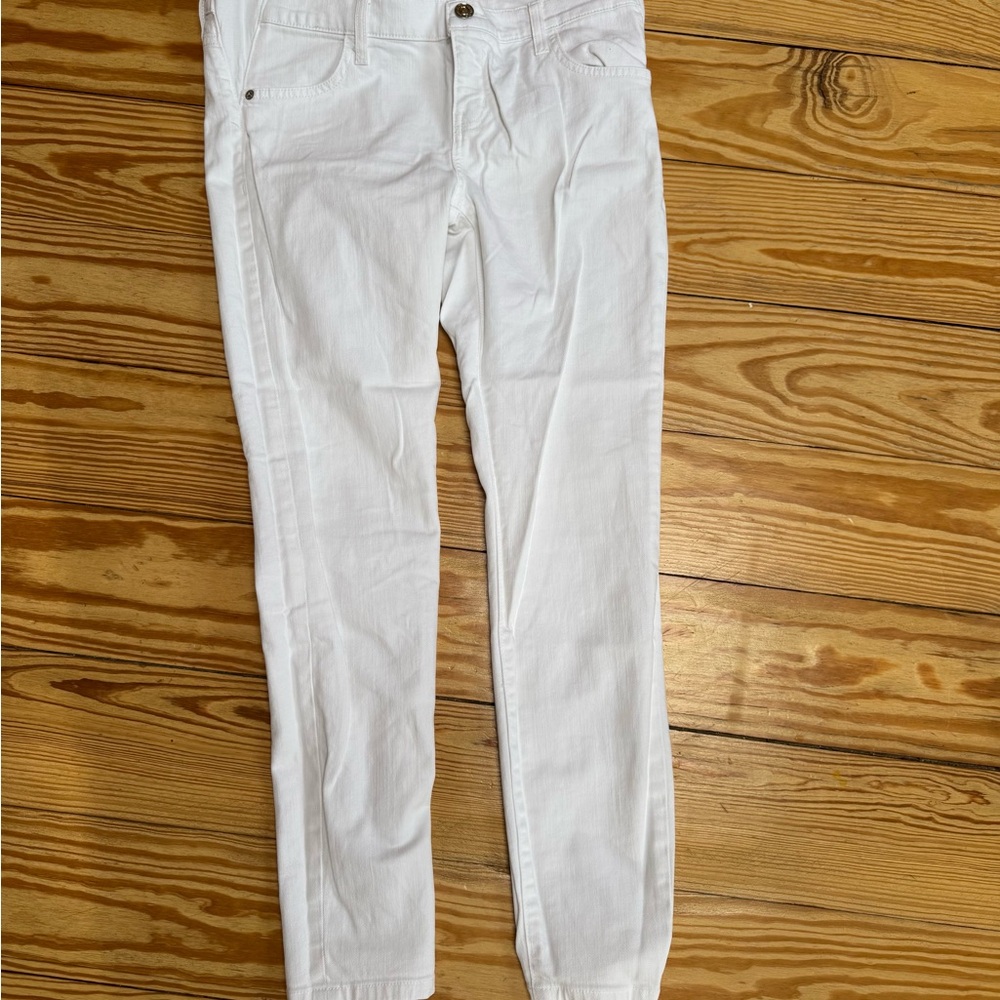 Current/Elliott x Hatch Maternity White Denim